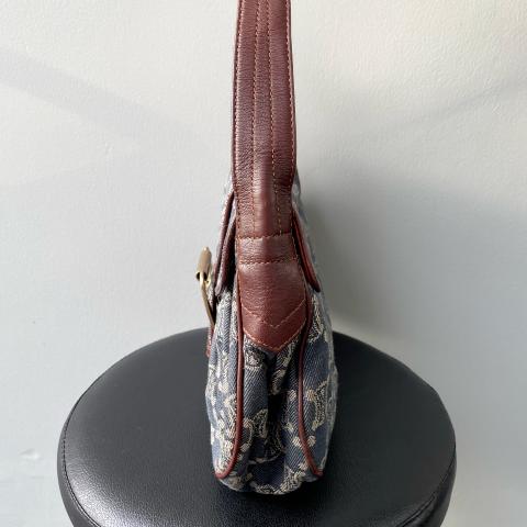 Triomphe vintage handbag Celine Navy in Denim - Jeans - 33400684