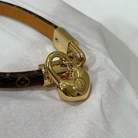Lockit cloth bracelet Louis Vuitton Brown in Cloth - 34796060