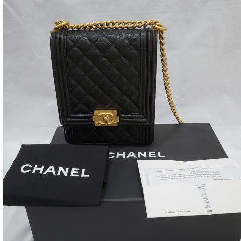 Sell Chanel Vertical Boy Shoulder Bag Black HuntStreet