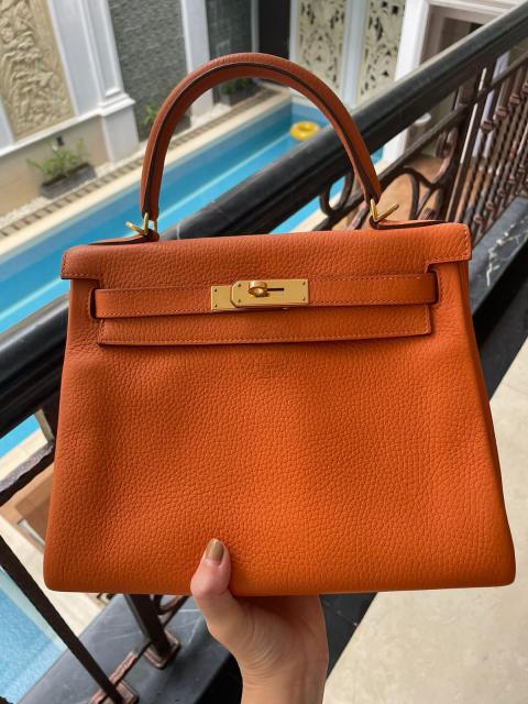 hermes orange kelly