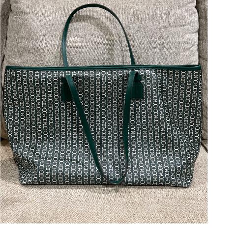 TORY BURCH Gemini Link Green Tote store