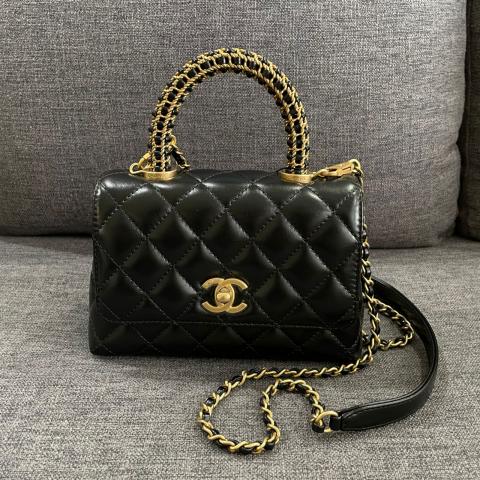 chanel bag with round handle