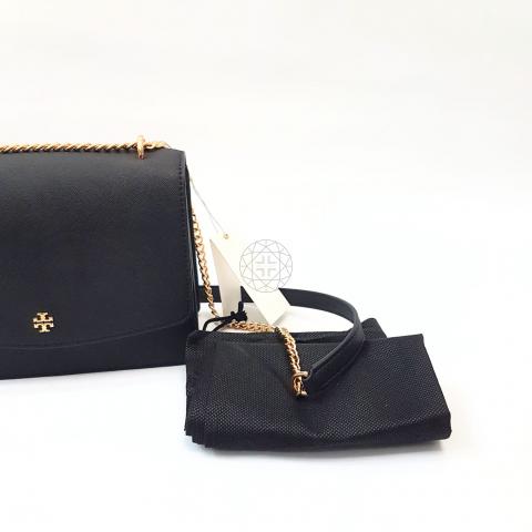 Sell Tory Burch Emerson Flap Adjustable Shoulder Bag - Black |  