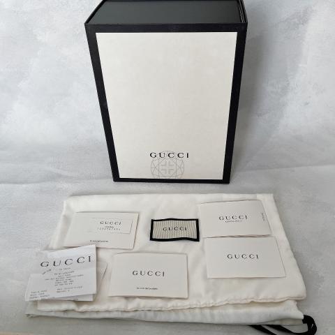 Gucci shoe box and dust outlet bag