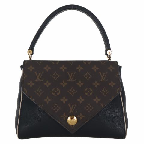 Sell Louis Vuitton Monogram/Leather Double V Bag Black/Brown
