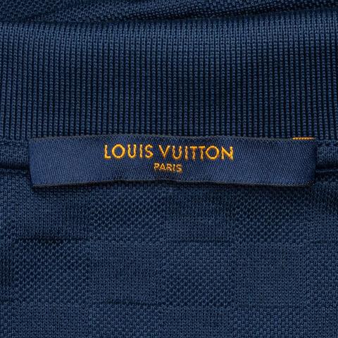 Louis Vuitton Men's Gray Cotton Classic Damier Pique Polo – Luxuria & Co.