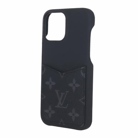 Louis Vuitton Monogram Reverse iPhone 14 Pro Bumper Case - Black