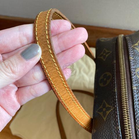 Spontini cloth handbag Louis Vuitton Brown in Cloth - 34679390