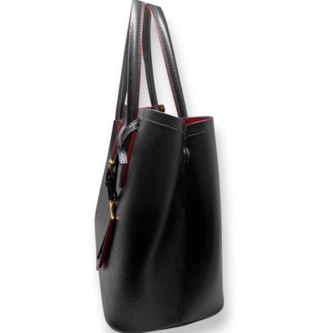 Buy Authentic, Preloved Prada Medium Saffiano Lux Promenade Black Bags from  Second Edit by Style Theory