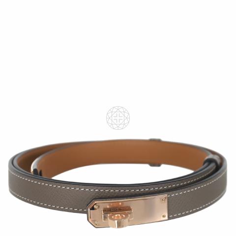 Hermes Kelly Belt in Rose Gold Plate, Luxury, Accessories on Carousell