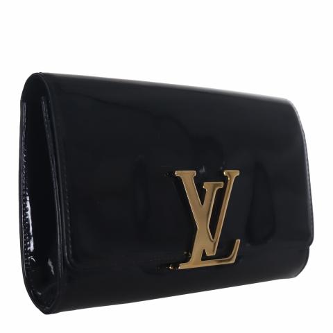 Louis Vuitton Nude Vernis Leather Louise Clutch Bag - Yoogi's Closet