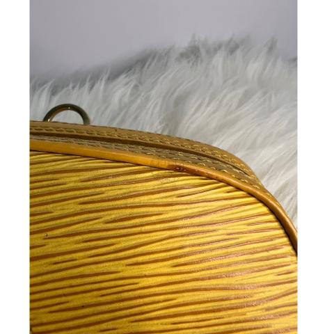 Louis Vuitton Jasmin 13lk1220 Yellow Epi Leather Satchel, Louis Vuitton
