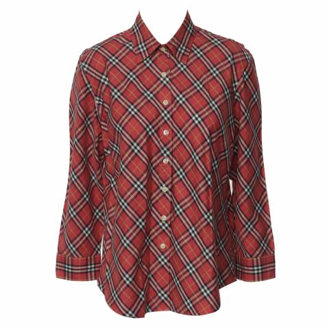 Sell Burberry London Check Button-Up Shirt - Pink 