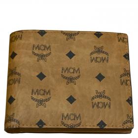 9906 MCM Claus Bifold Wallet BLACK