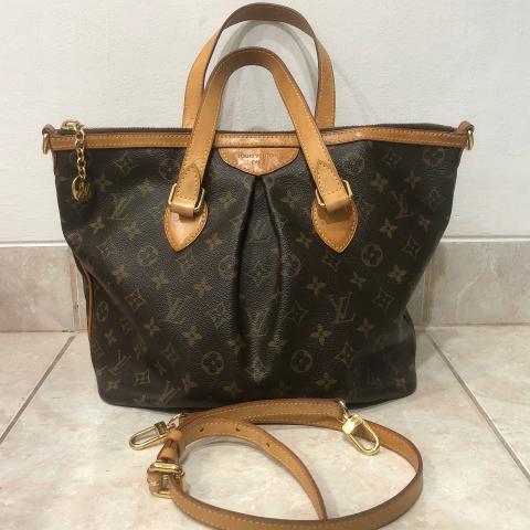 Palermo leather handbag Louis Vuitton Brown in Leather - 32224056