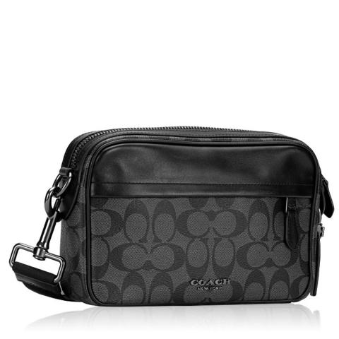 Coach Signature Graham Men Crossbody Bag In Signature Black – Pickposh  Original