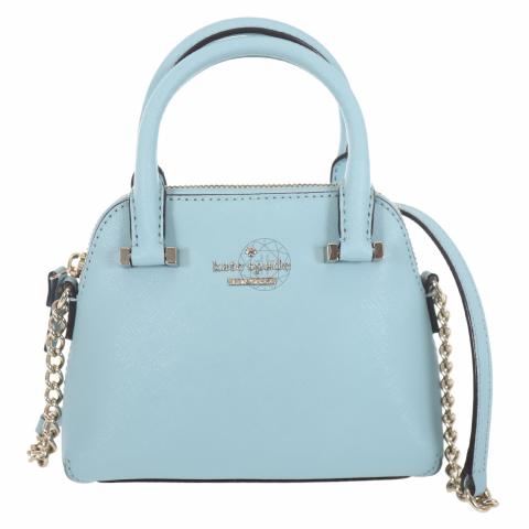 Kate Spade Cedar Street Mini Nora Colorblock Blue Leather Satchel Crossbody  Bag
