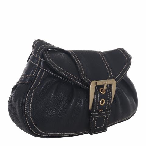 Sell Céline Buckle Shoulder Bag - Black | HuntStreet.com