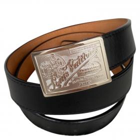 Louis Vuitton - Travelling Requisites Leather Belt Black 95