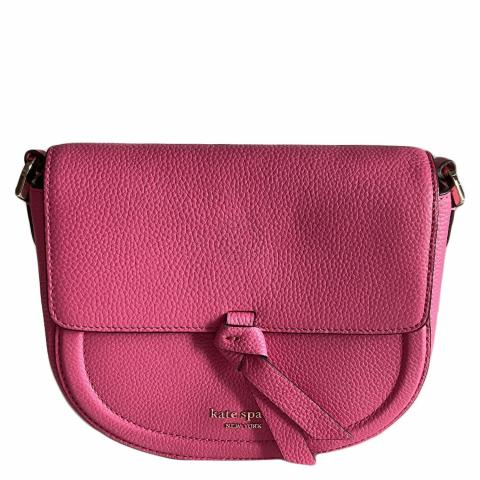 kate spade new york knott medium leather saddle bag