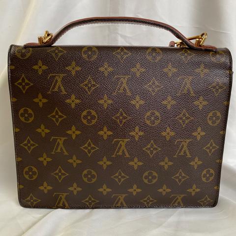 Serviette ambassadeur leather handbag Louis Vuitton Brown in Leather -  32775265