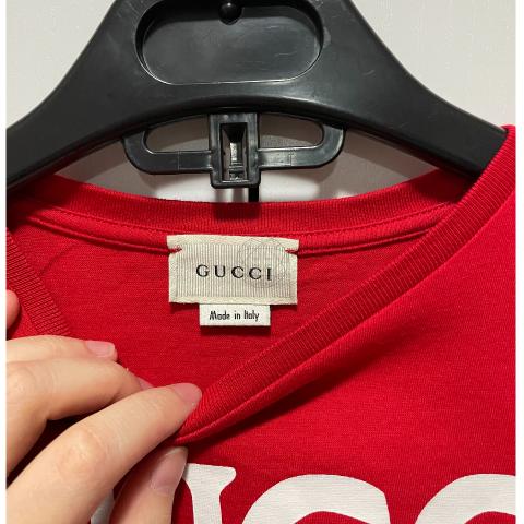 Sell Gucci Logo Printed T-Shirt Red