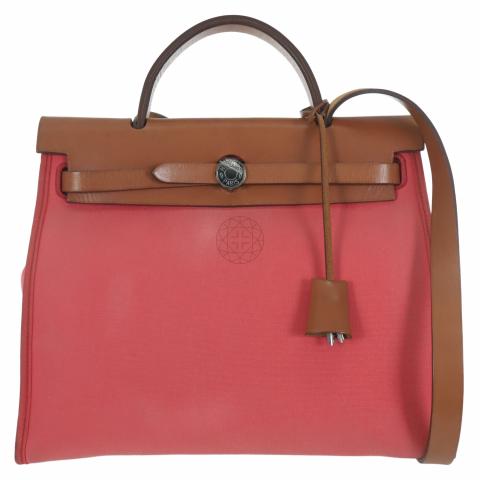 Hermes Herbag 31 Pink, Luxury, Bags & Wallets on Carousell