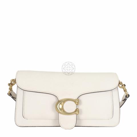 Coach Tabby Shoulder Bag 26 Beadchain Chalk in Leather with Gold-tone - US