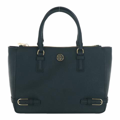 Sell Tory Burch Robinson Small Saffiano Tote Bag - Dark Green |  