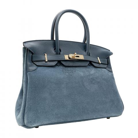 Hermes Birkin Grizzly Blue Thalassa