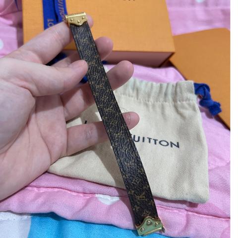 Louis Vuitton Brown Spirit Nano Monogram Bracelet 15 cm