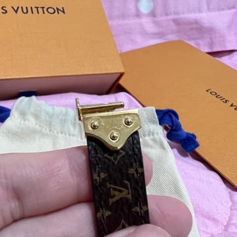 Louis Vuitton Brown Spirit Nano Monogram Bracelet Louis Vuitton