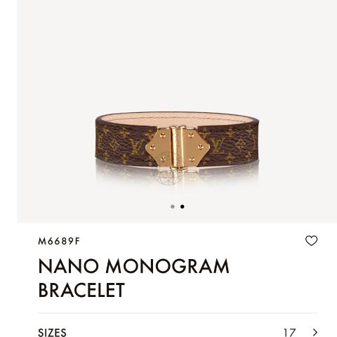 nano monogram bracelet