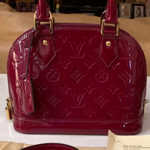 Louis Vuitton Purple Monogram Vernis Leather Alma Size BB Shoulder Bag Louis  Vuitton