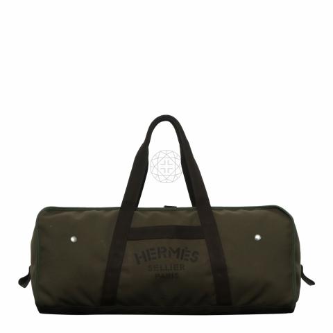 Sell Hermès Groom Boot And Helmet Duffel Bag - Green | Huntstreet.Com