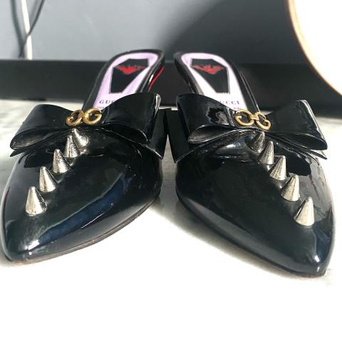 Gucci sadie discount spike platform pump