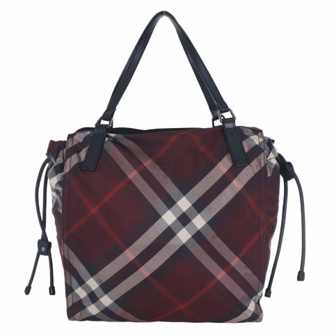 Sell Burberry Nova Check Nylon Tote - Red | HuntStreet.com