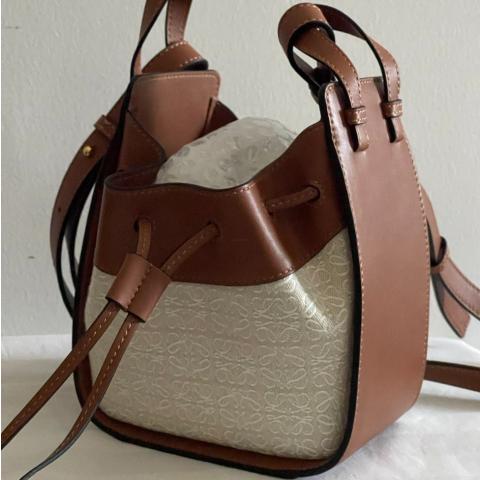 Sell Loewe Mini Hammock Drawstring Bag Brown
