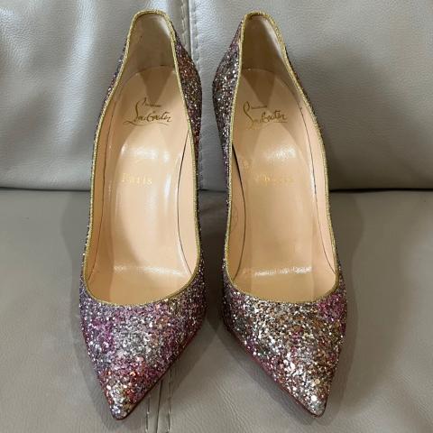 Sell Christian Louboutin Glitter Pigalle Follies 100 Pumps