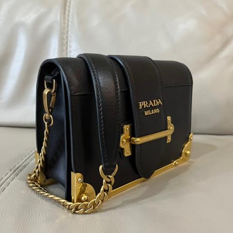 Sell Prada Cahier Chain Shoulder Bag Black HuntStreet