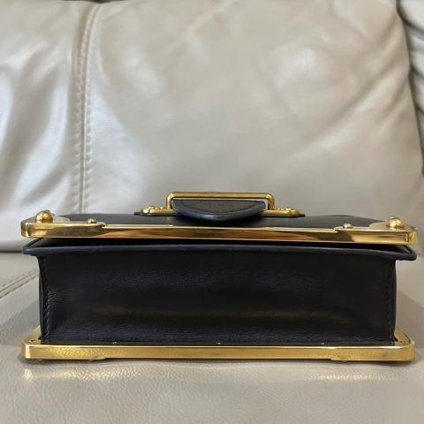 Cahier leather clutch bag Prada Black in Leather - 37245238