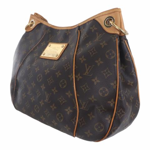 Louis Vuitton Galliera Monogram Pm 866276 Brown Coated Canvas Tote For Sale  at 1stDibs