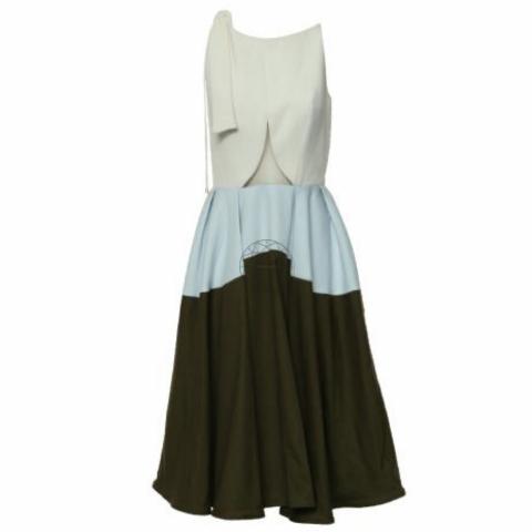 Sell Peggy Hartanto Midi Dress - Blue/Green/White | HuntStreet.com
