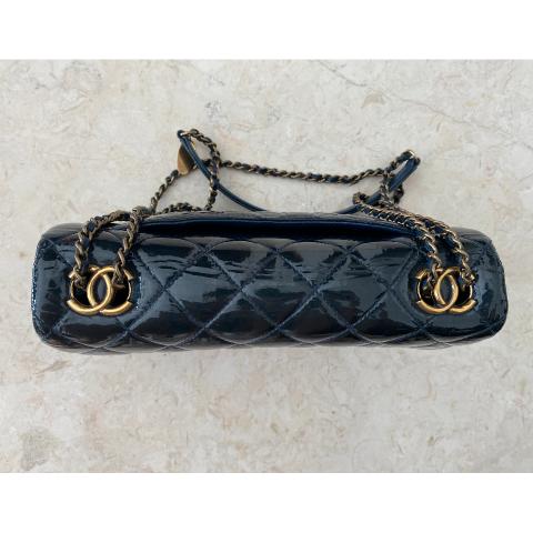Sell Chanel Patent Eyelet Flap Bag - Blue