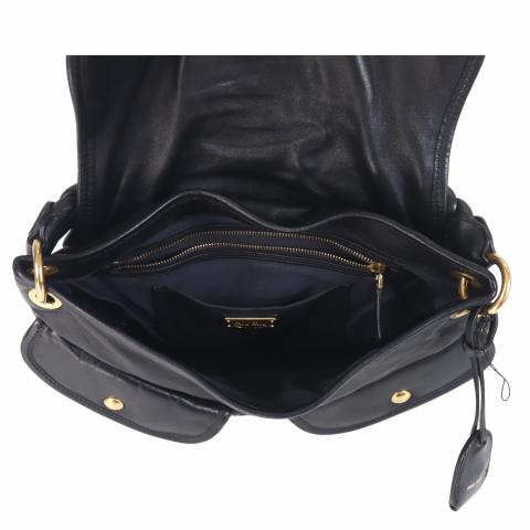 Coffer leather crossbody bag Miu Miu Black in Leather - 32133916