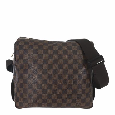 LOUIS VUITTON DAMIER EBENE NAVIGLIO SHOULDER/MESSENGER BAG, with