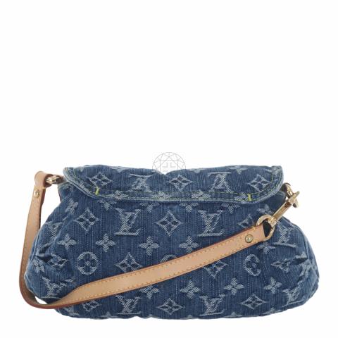 Sell Louis Vuitton Monogram Denim Shoulder Bag - Blue