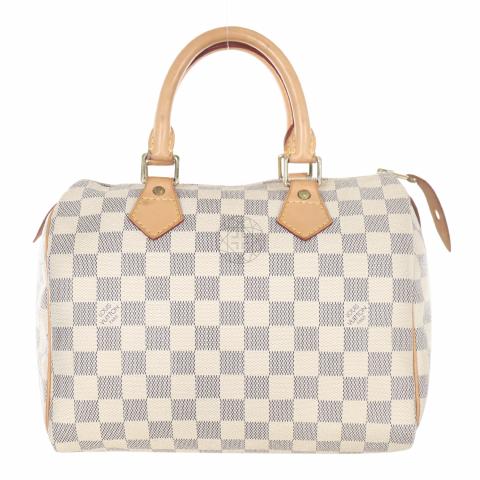 Louis Vuitton Toiletry Bag Damier Azur 25 Ivoire Grey in Coated Canvas with  Gold-tone - US