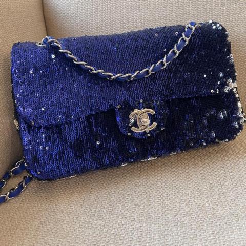 Sell Chanel Small Sequin Flap Bag - Blue