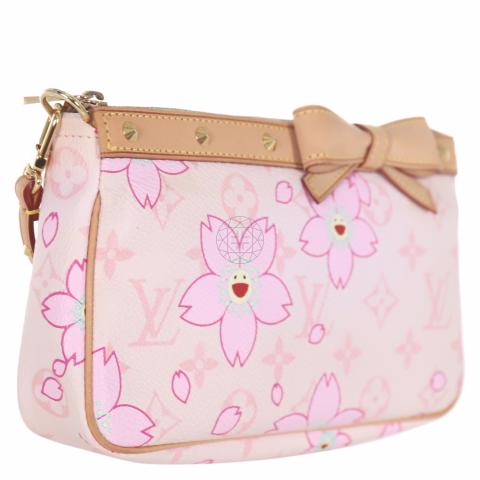 Louis Vuitton 2005 Cherry Blossom Pochette Bag For Sale at 1stDibs